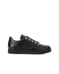 Baskets basses en cuir noires Balmain