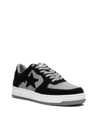 Baskets basses en cuir noires A Bathing Ape