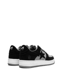 Baskets basses en cuir noires A Bathing Ape