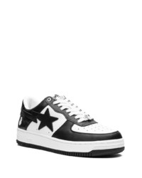 Baskets basses en cuir noires A Bathing Ape