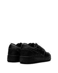 Baskets basses en cuir noires A Bathing Ape