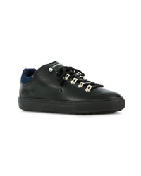 Baskets basses en cuir noires DSQUARED2