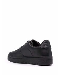 Baskets basses en cuir noires Tommy Jeans