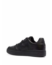 Baskets basses en cuir noires Tommy Hilfiger