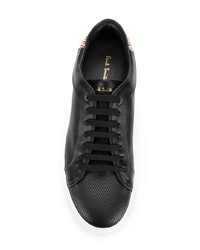 Baskets basses en cuir noires Paul Smith Black Label