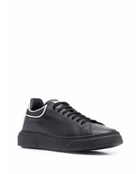 Baskets basses en cuir noires Philipp Plein