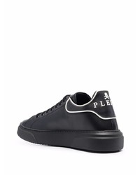 Baskets basses en cuir noires Philipp Plein