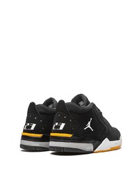 Baskets basses en cuir noires Jordan