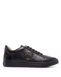 Baskets basses en cuir noires Billionaire