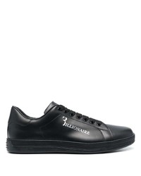 Baskets basses en cuir noires Billionaire