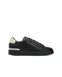 Baskets basses en cuir noires Billionaire