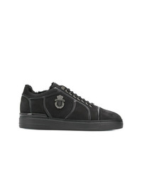 Baskets basses en cuir noires Billionaire