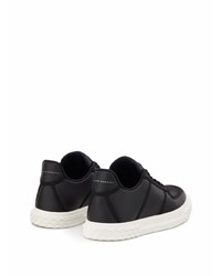 Baskets basses en cuir noires Giuseppe Zanotti