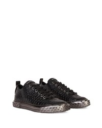 Baskets basses en cuir noires Giuseppe Zanotti