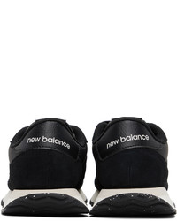 Baskets basses en cuir noires New Balance