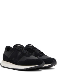 Baskets basses en cuir noires New Balance