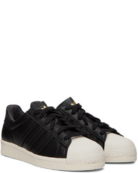 Baskets basses en cuir noires adidas Originals