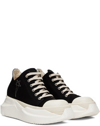 Baskets basses en cuir noires Rick Owens DRKSHDW