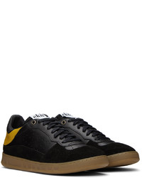 Baskets basses en cuir noires ekn