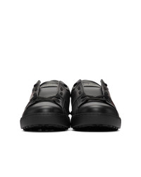 Baskets basses en cuir noires Valentino