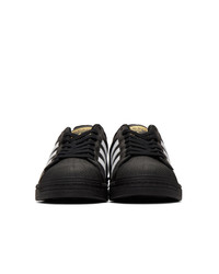 Baskets basses en cuir noires adidas Originals