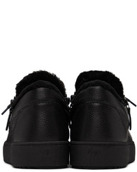 Baskets basses en cuir noires Giuseppe Zanotti