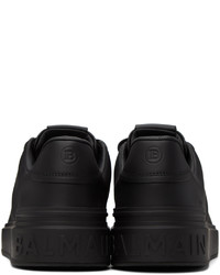 Baskets basses en cuir noires Balmain