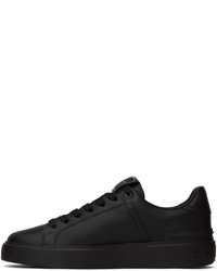 Baskets basses en cuir noires Balmain