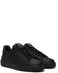 Baskets basses en cuir noires Balmain