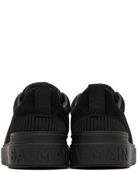 Baskets basses en cuir noires Balmain