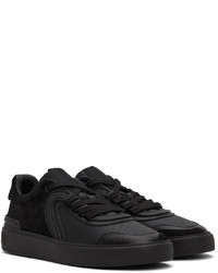 Baskets basses en cuir noires Balmain