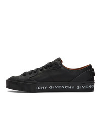 Baskets basses en cuir noires Givenchy