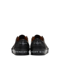 Baskets basses en cuir noires Givenchy