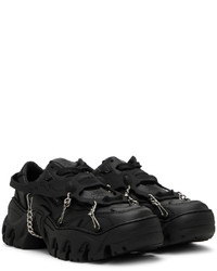 Baskets basses en cuir noires Rombaut