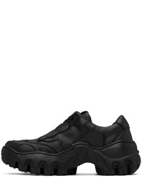 Baskets basses en cuir noires Rombaut