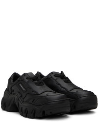 Baskets basses en cuir noires Rombaut