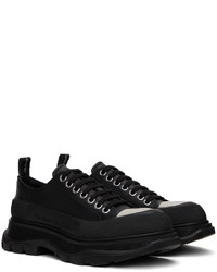 Baskets basses en cuir noires Alexander McQueen