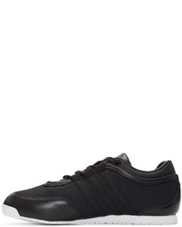 Baskets basses en cuir noires Y-3