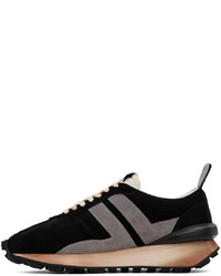 Baskets basses en cuir noires Lanvin