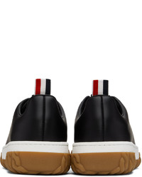 Baskets basses en cuir noires Thom Browne