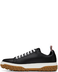 Baskets basses en cuir noires Thom Browne