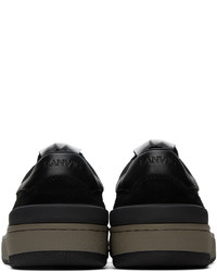 Baskets basses en cuir noires Lanvin