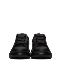 Baskets basses en cuir noires Alexander McQueen