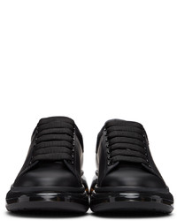 Baskets basses en cuir noires Alexander McQueen