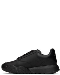 Baskets basses en cuir noires Alexander McQueen