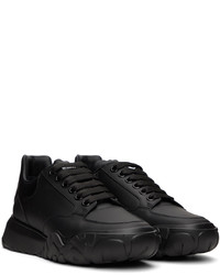 Baskets basses en cuir noires Alexander McQueen