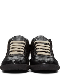 Baskets basses en cuir noires Maison Margiela