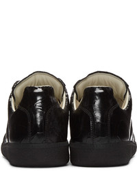 Baskets basses en cuir noires Maison Margiela