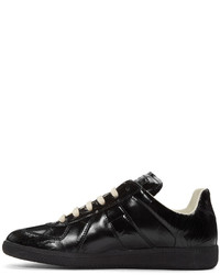 Baskets basses en cuir noires Maison Margiela