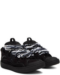 Baskets basses en cuir noires Lanvin